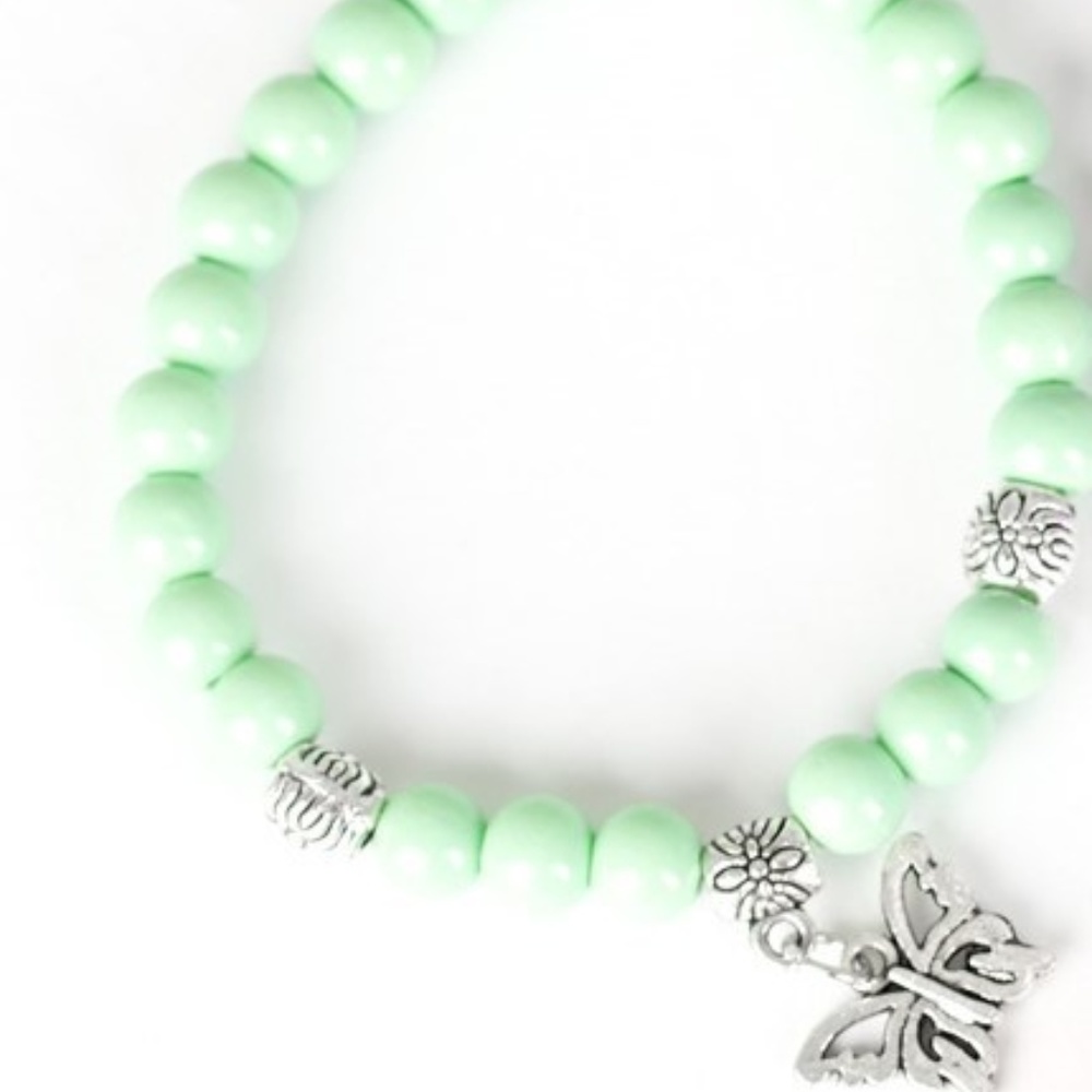 Kid's Beaded Butterfly Bracelet